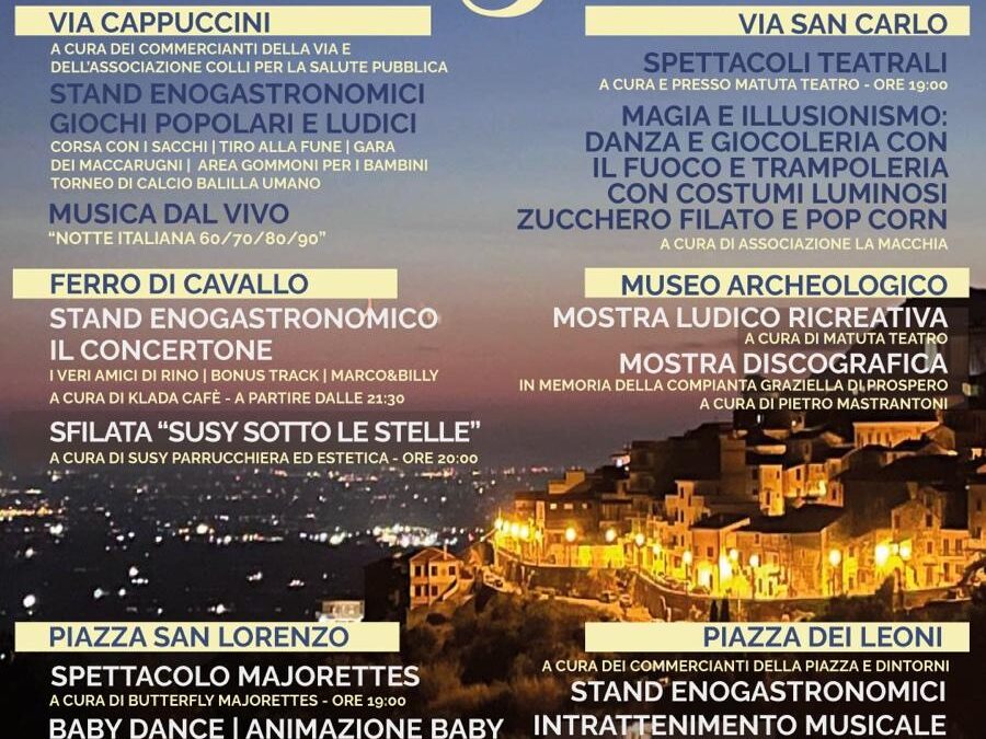 SEZZE, TUTTO PRONTO PER LA NOTTE BIANCA | Latinatu