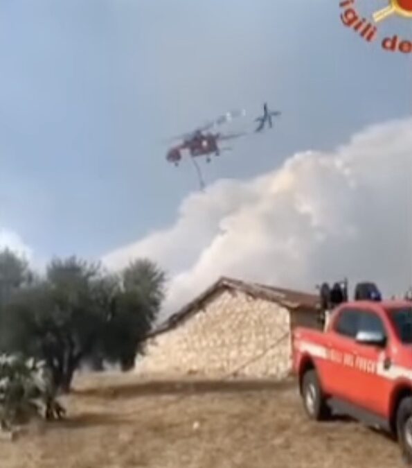 INCENDIO SU 90 ETTARI DI TERRENO A CERIARA | Latinatu