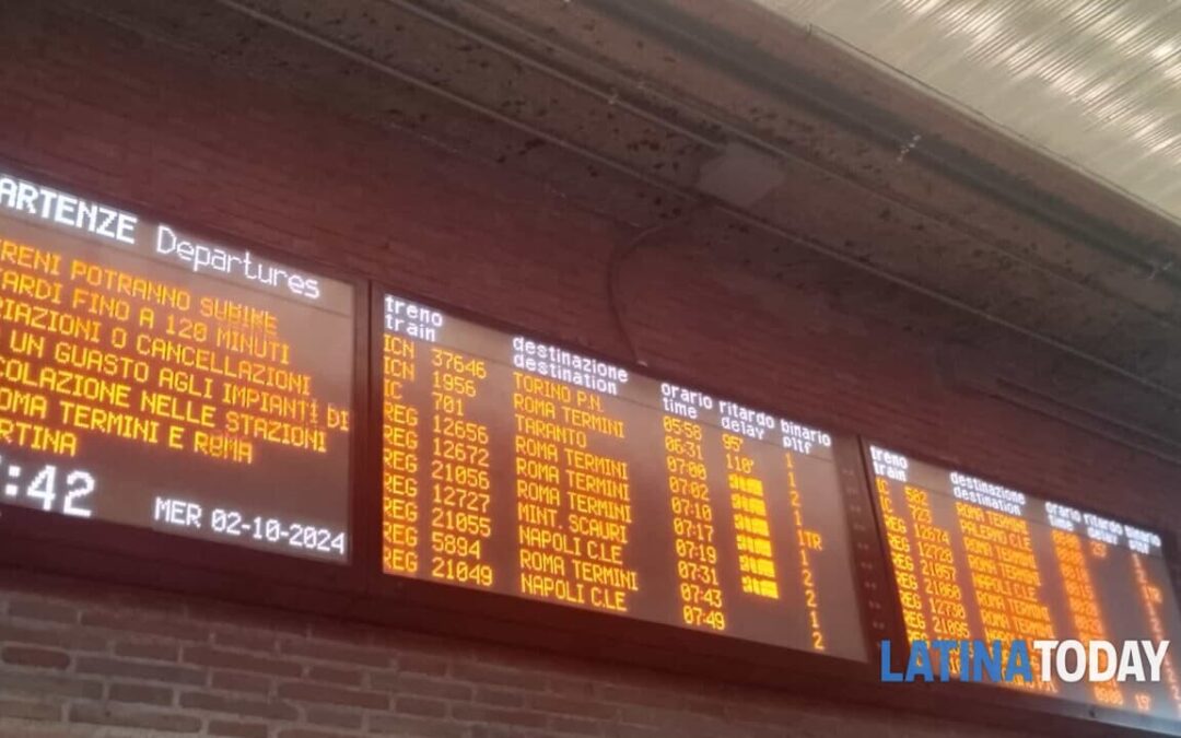 Caos sulla linea ferroviaria, treni fermi e pendolari in attesa nelle stazioni | Latinatoday