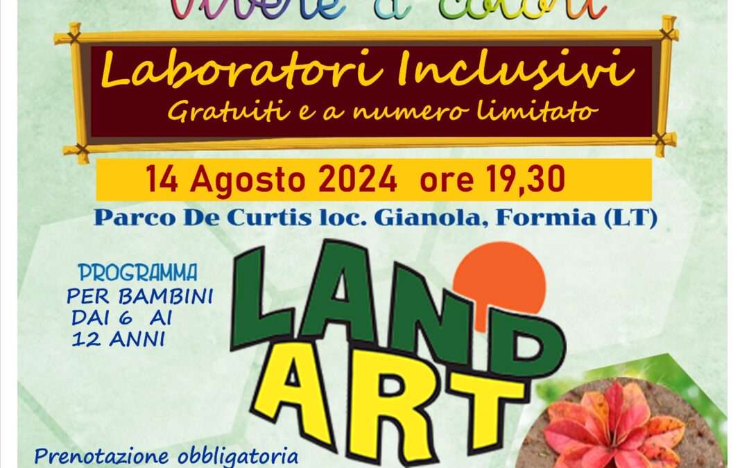 Land Art-per Ragazzi dai 6 ai 12 anni